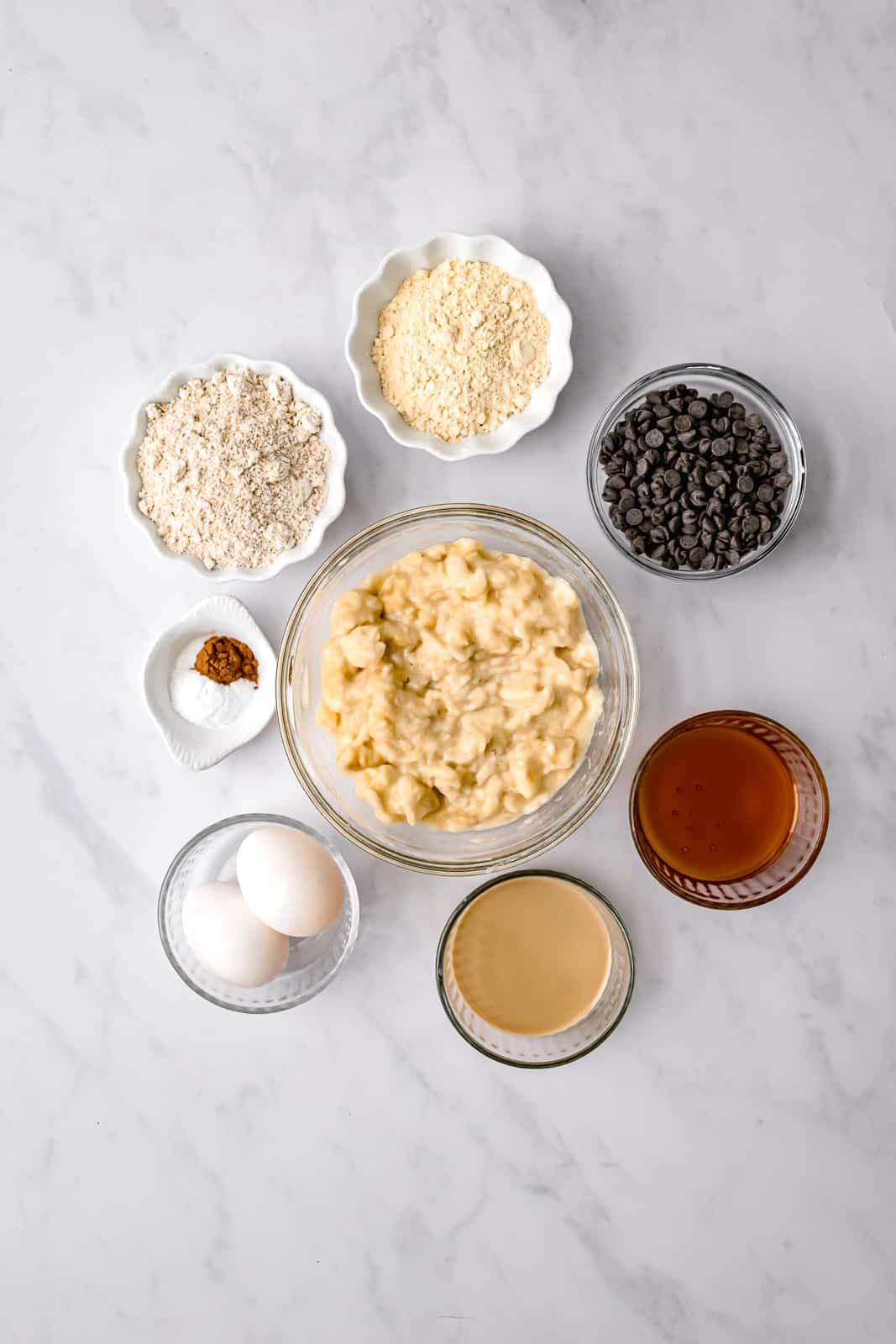 ingredients for muffins.
