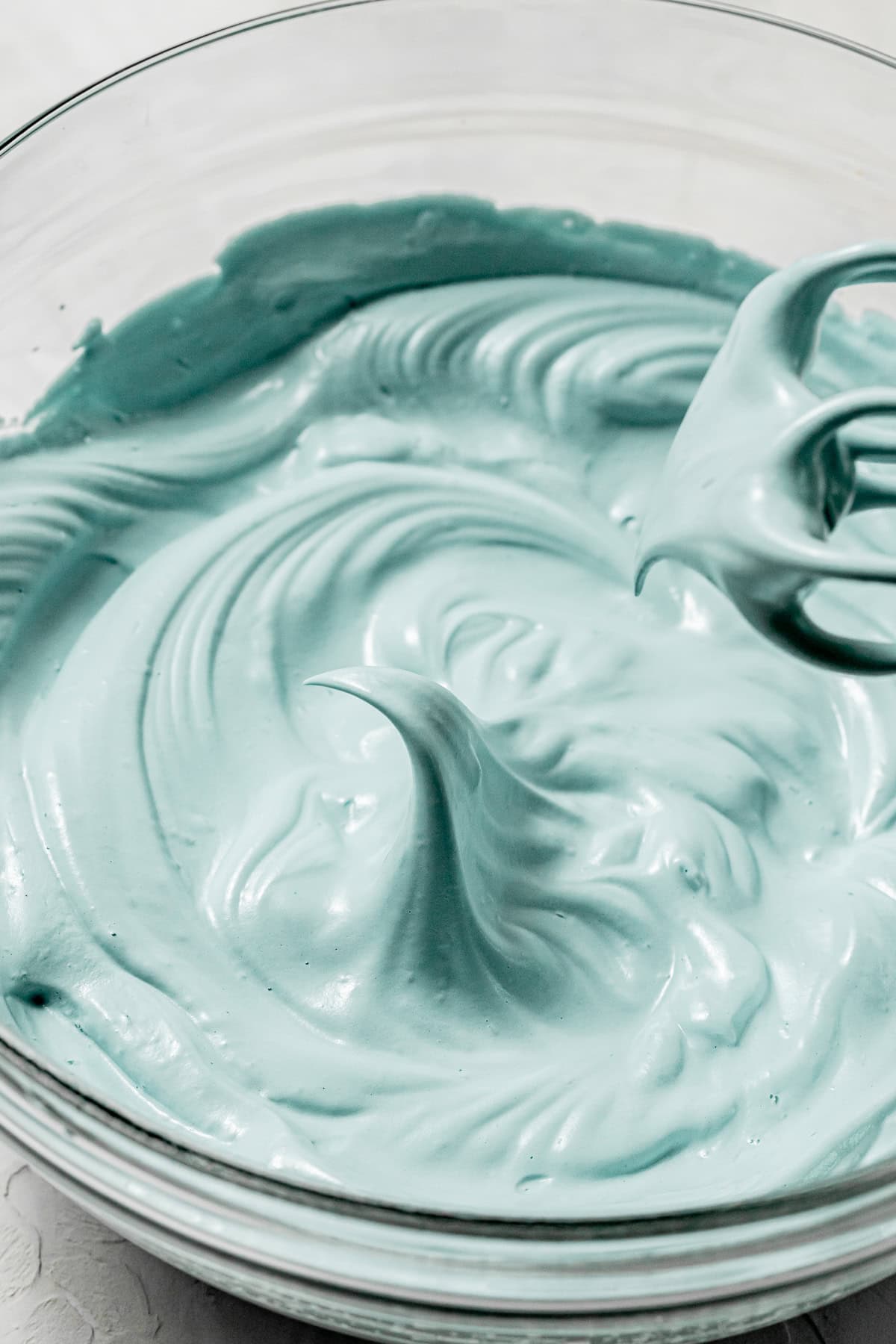 meringue in bowl.