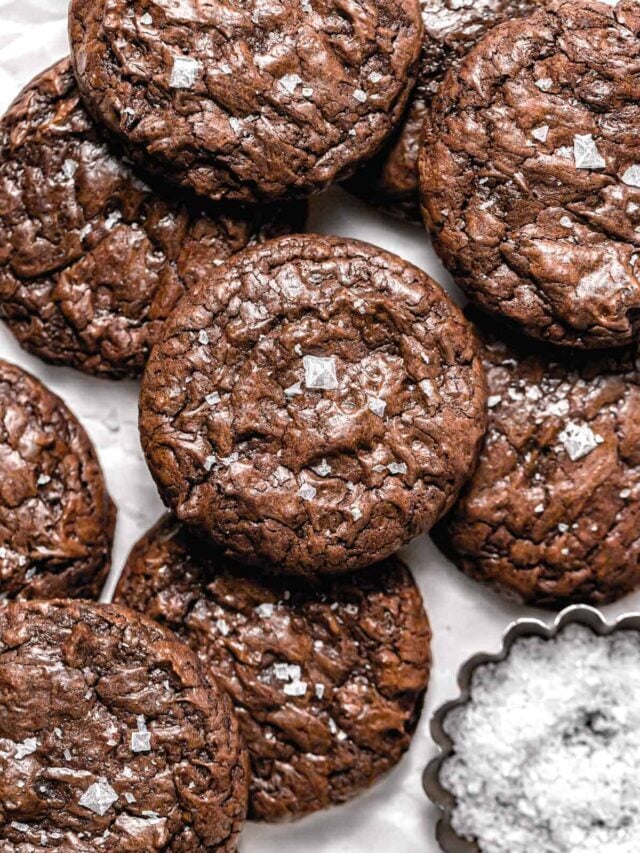 Fudgy Mocha Brownie Cookies