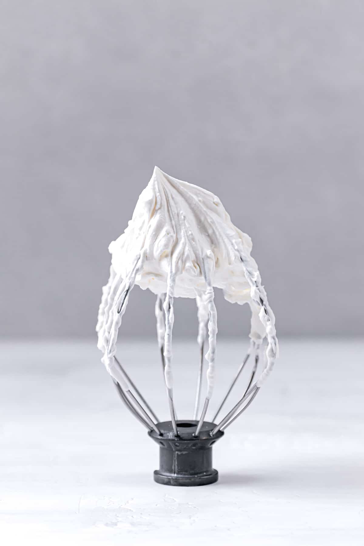 frosting on whisk.