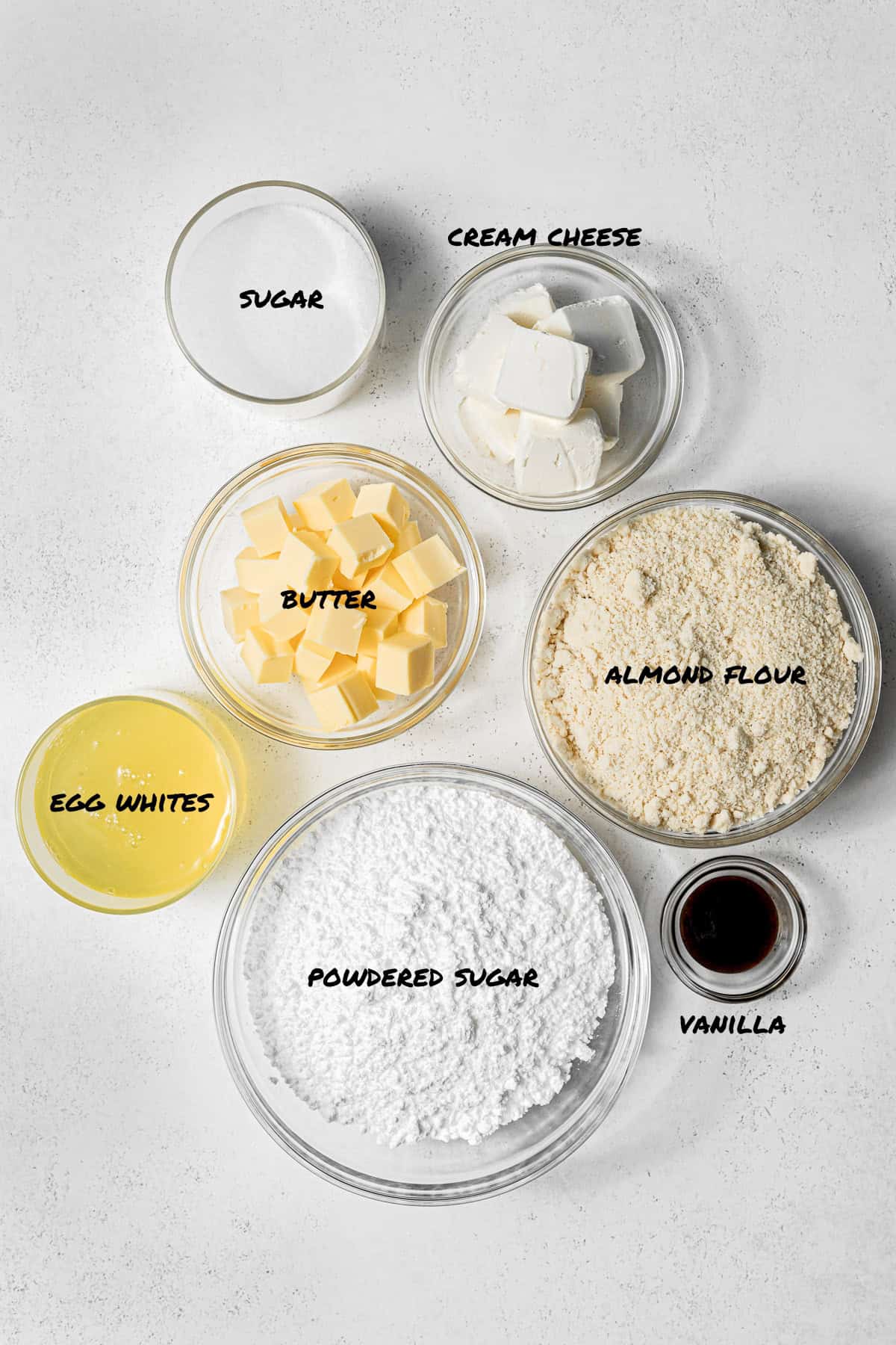 vanilla macarons ingredients.