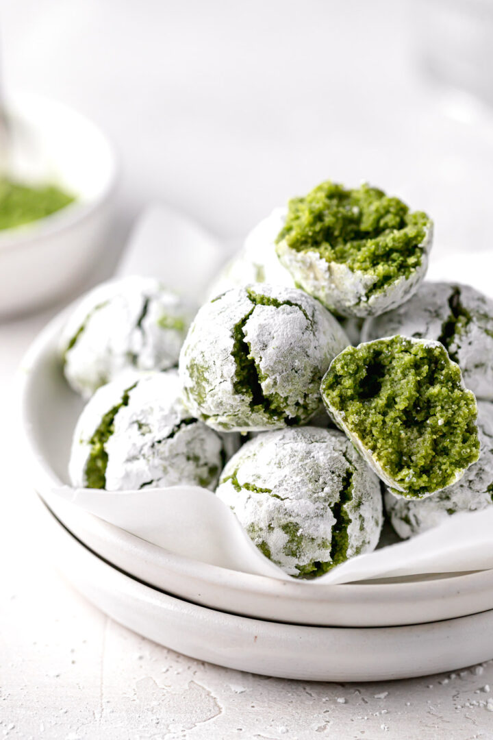 Matcha Amaretti Cookies - Sloane’s Table