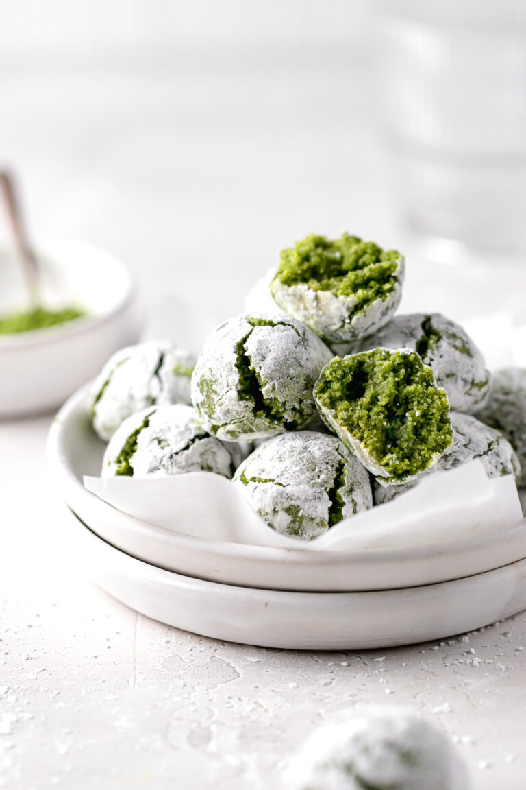 Matcha Amaretti Cookies - Sloane&rsquo;s Table