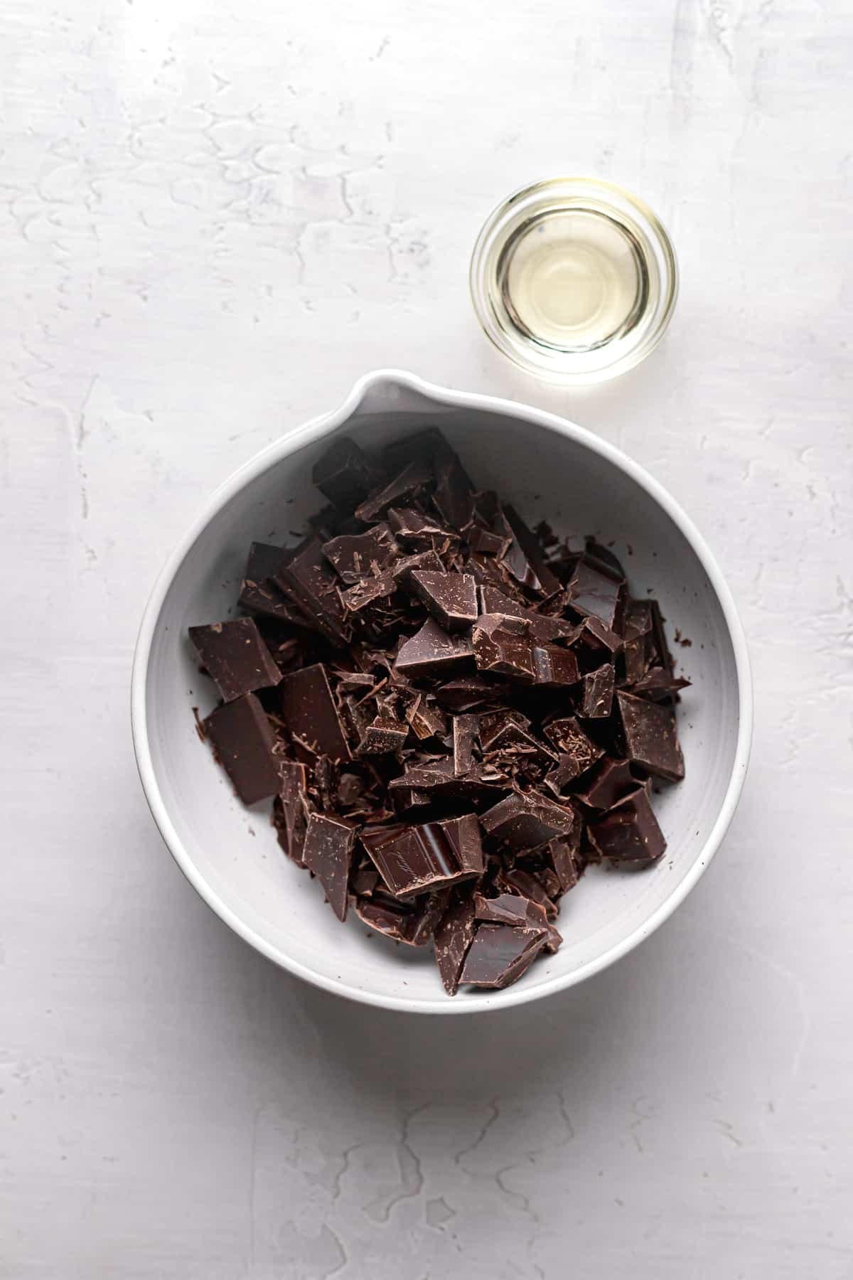 ingredients for chocolate topping.