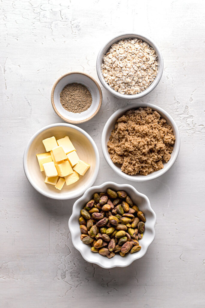 ingredients for oat streusel