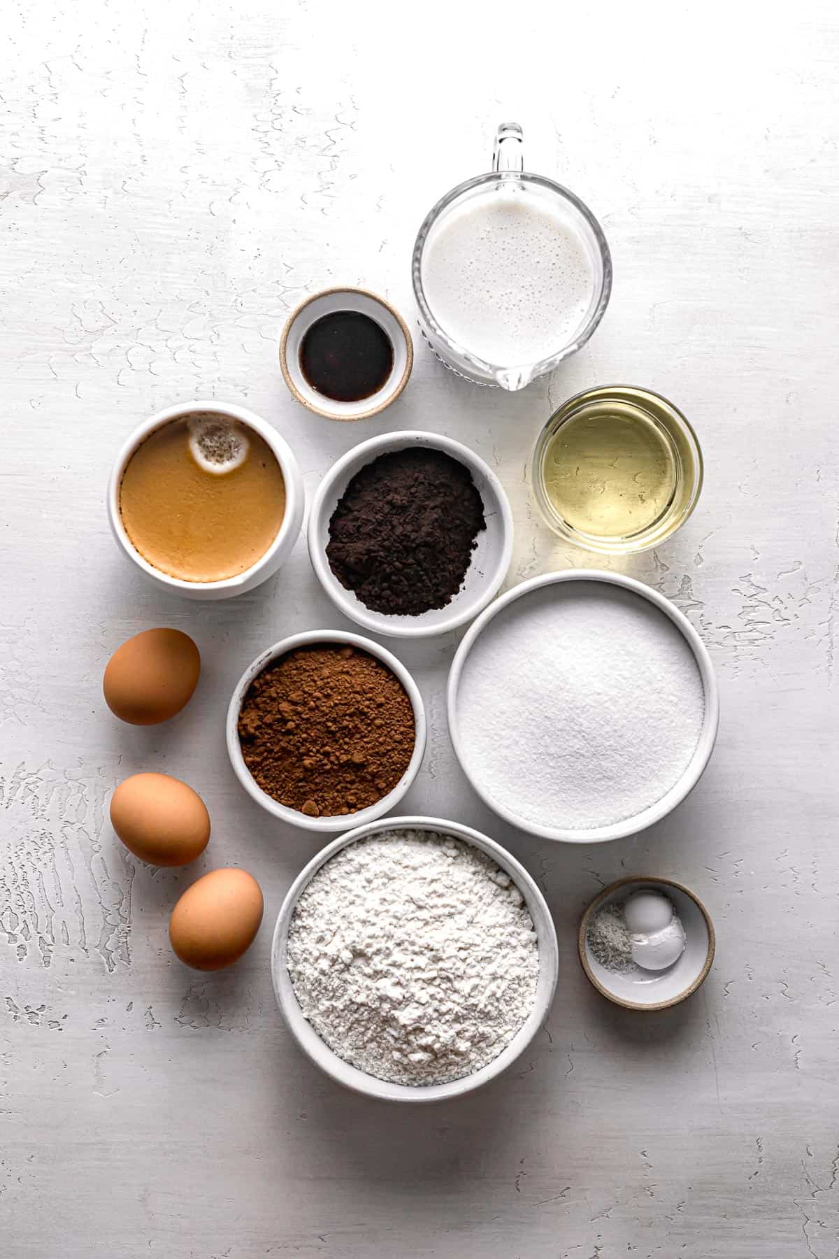 ingredients for cake.