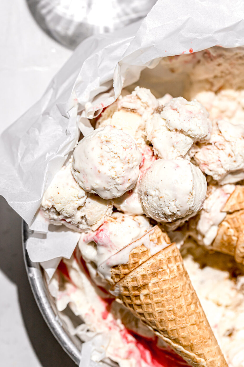 No Churn Strawberry Cheesecake Ice Cream Sloane's Table