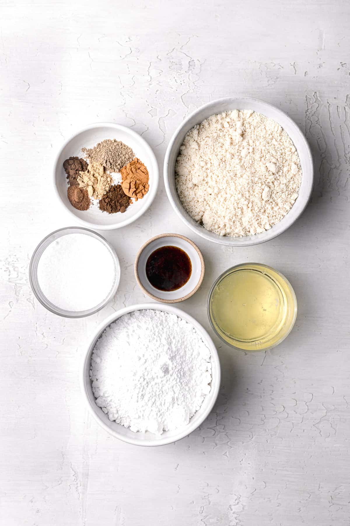 ingredients for macaron shells