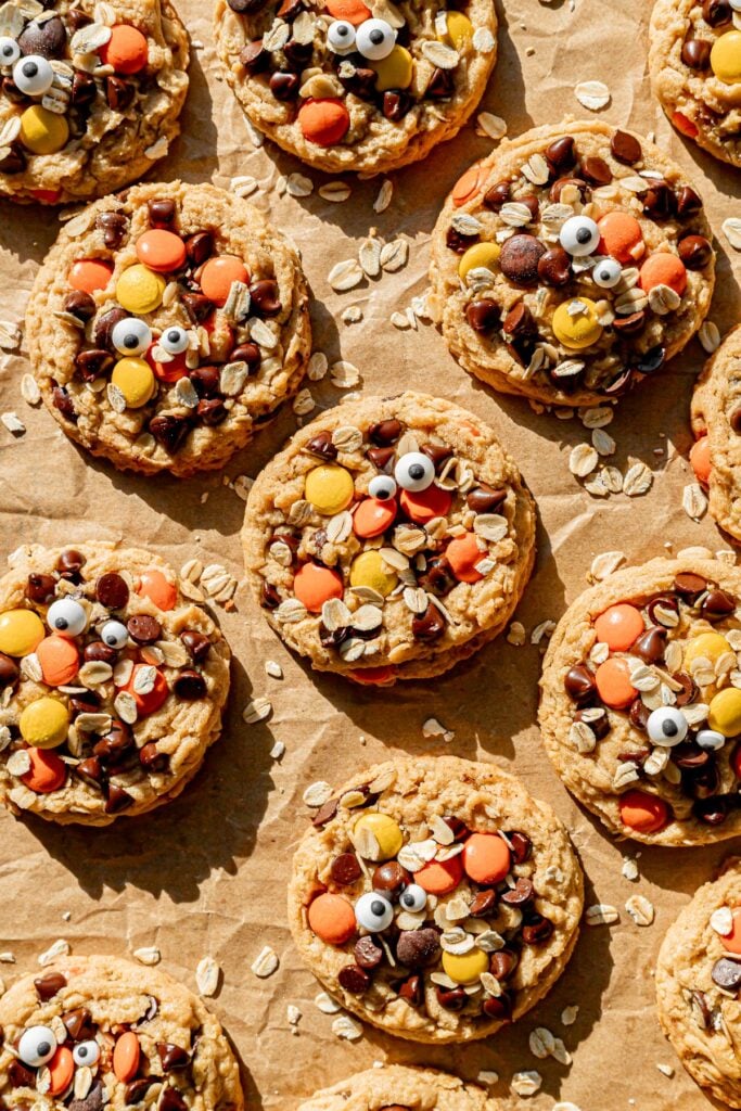 baked monster cookies.