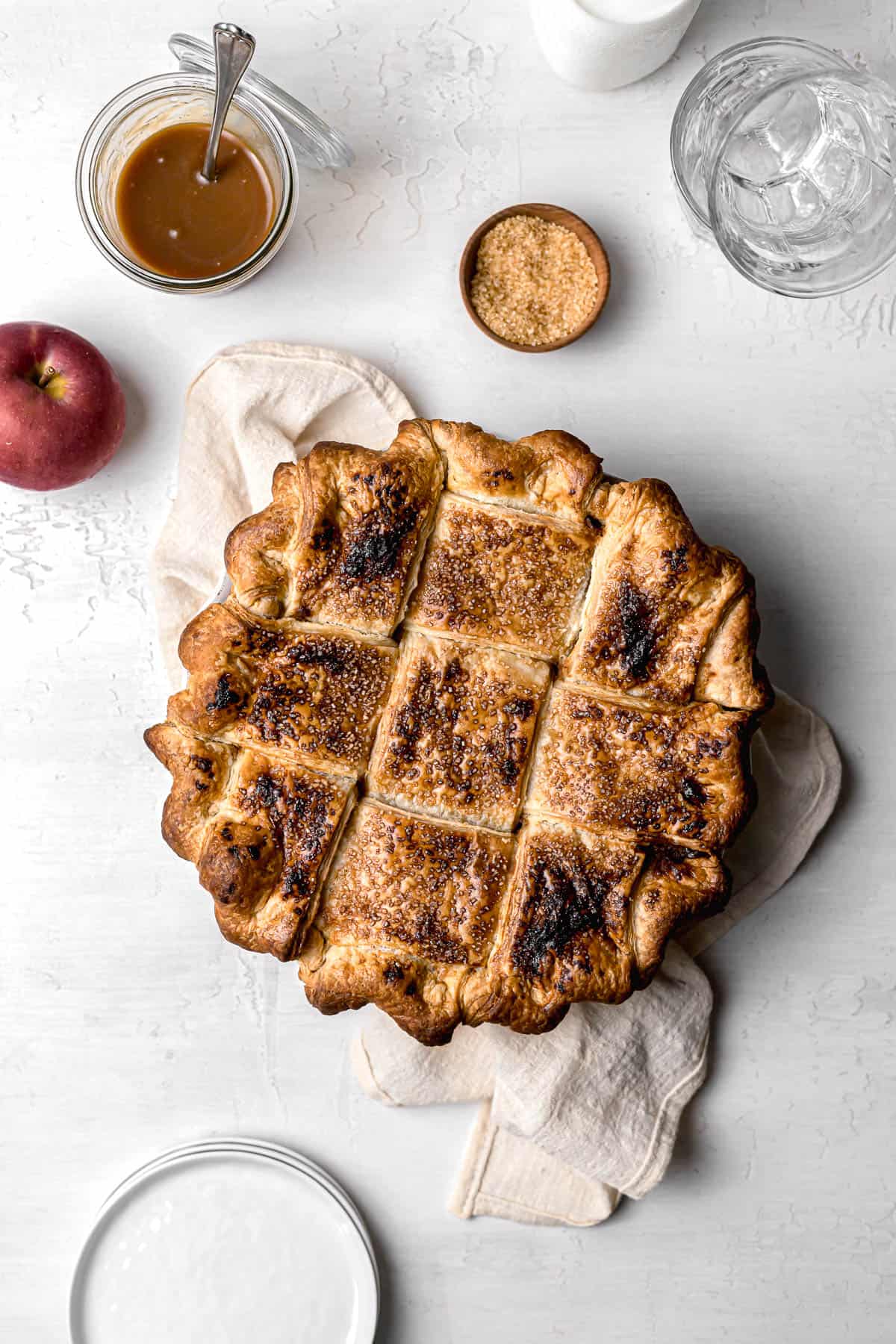 baked salted caramel apple pie