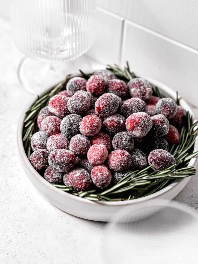 5 Ingredient Sugared Cranberries