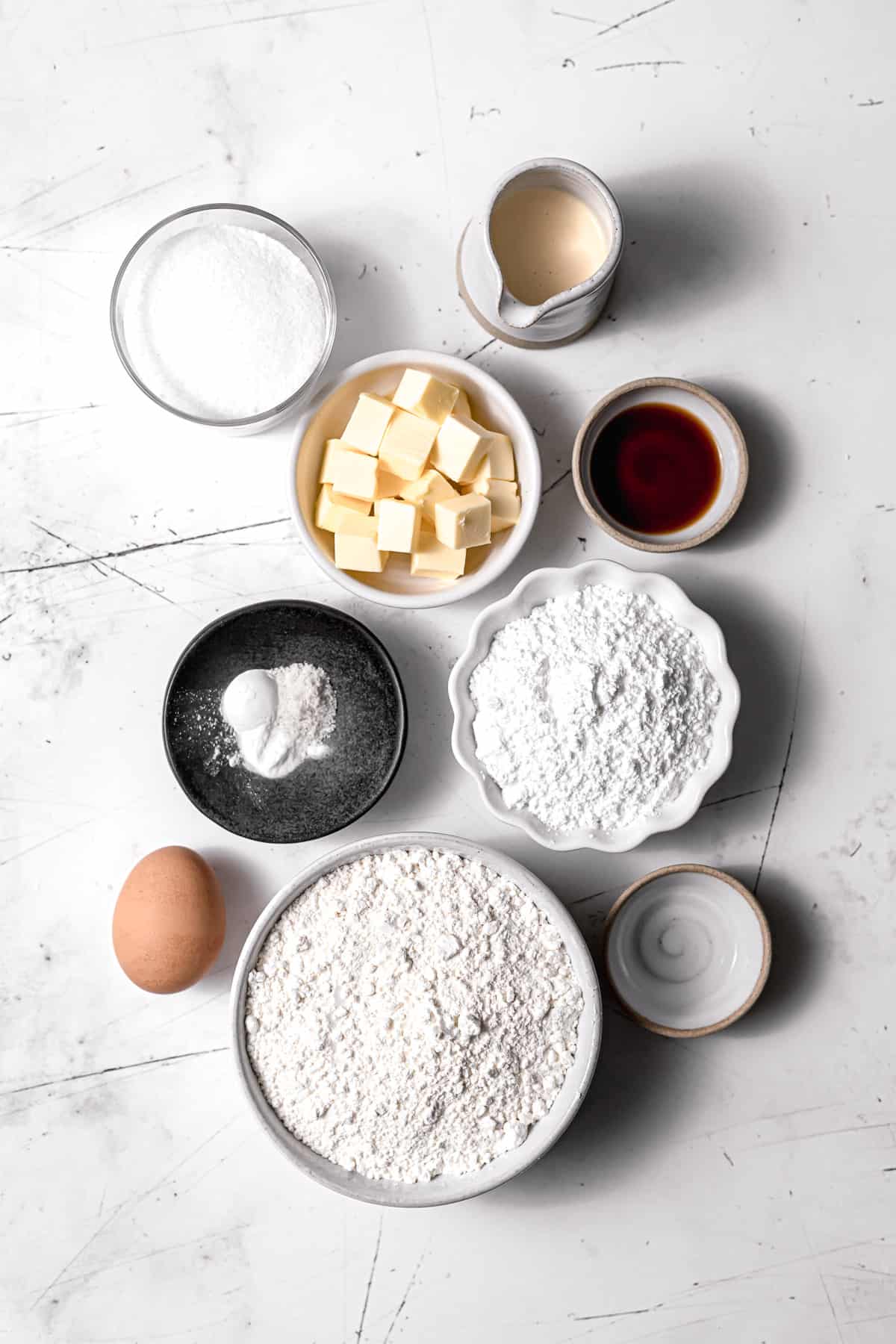 ingredients for eggnog sugar cookies