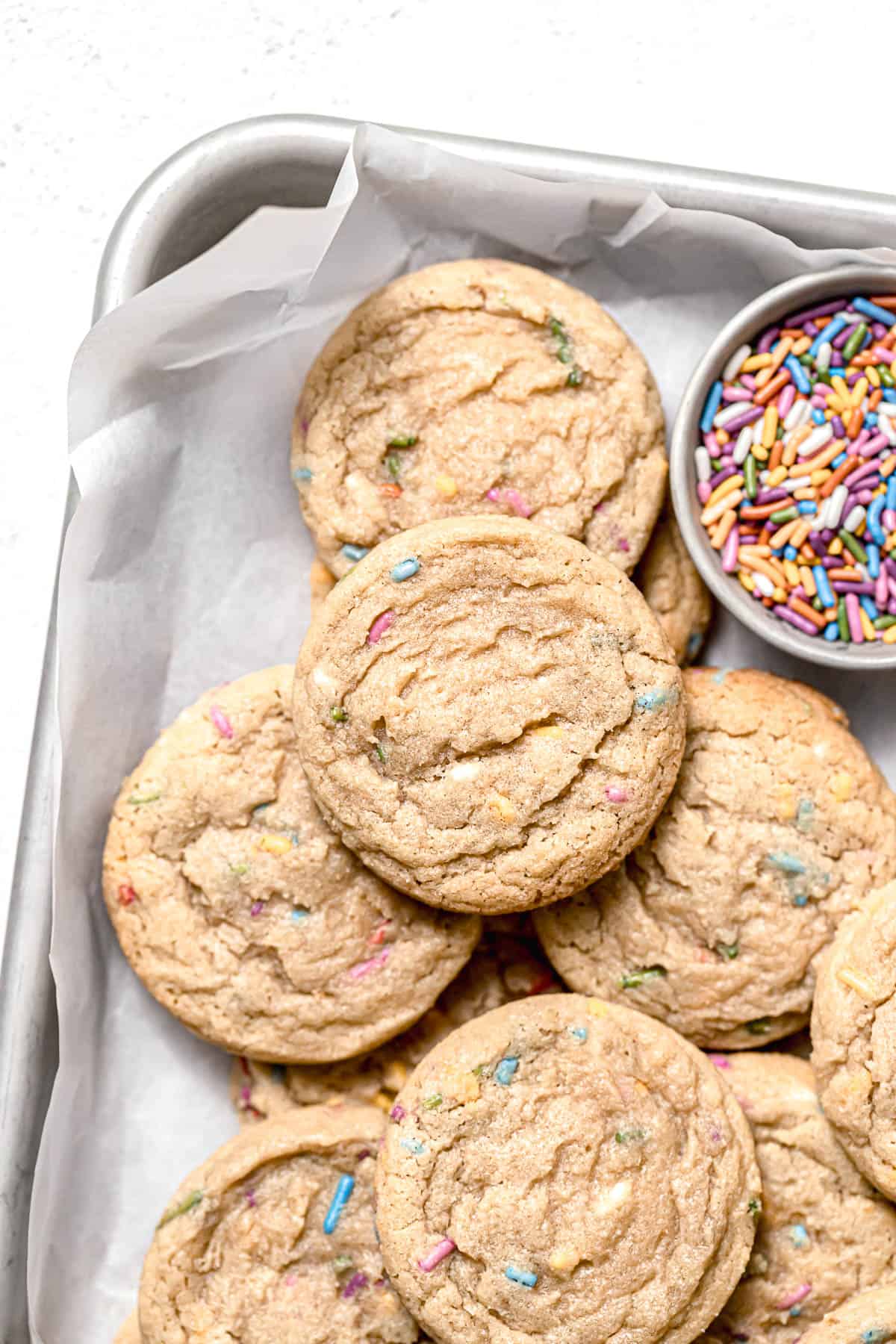 baked cookies on baking sheet.