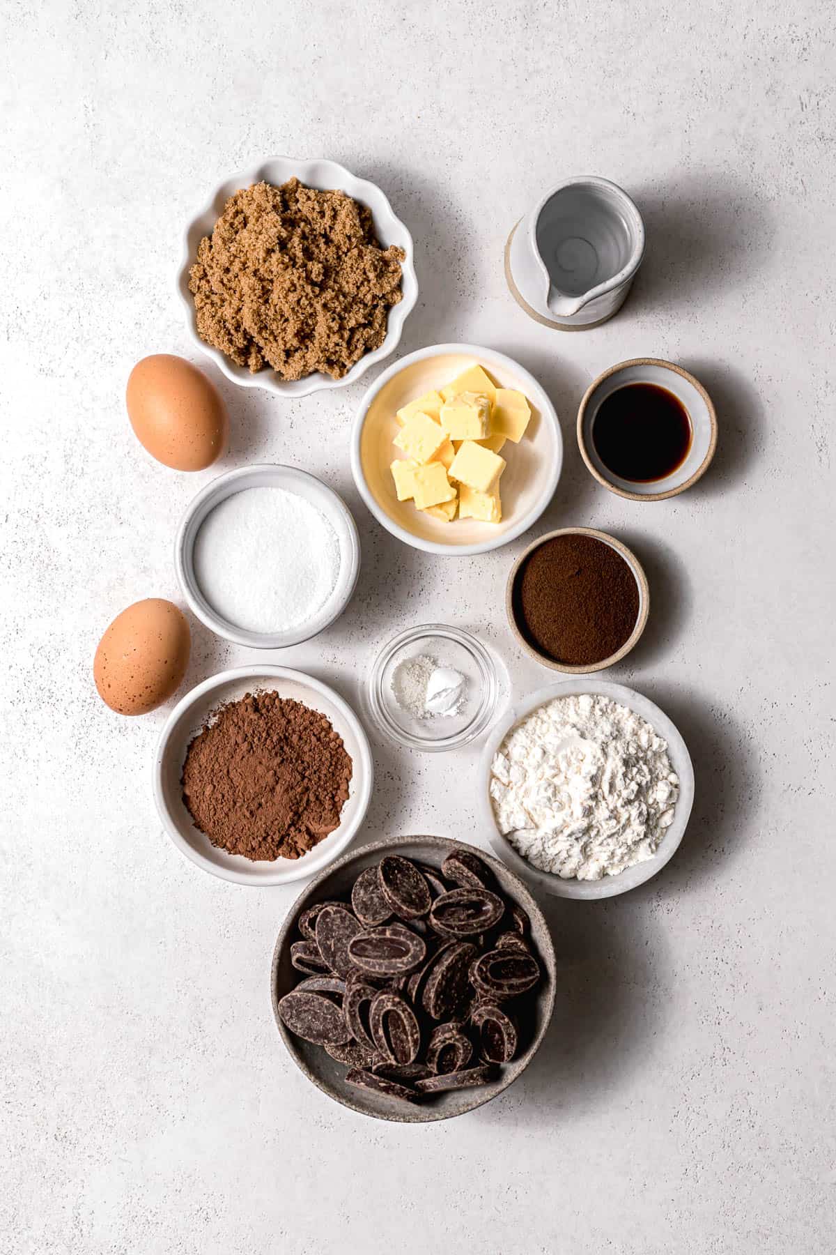 brownie cookie ingredients.