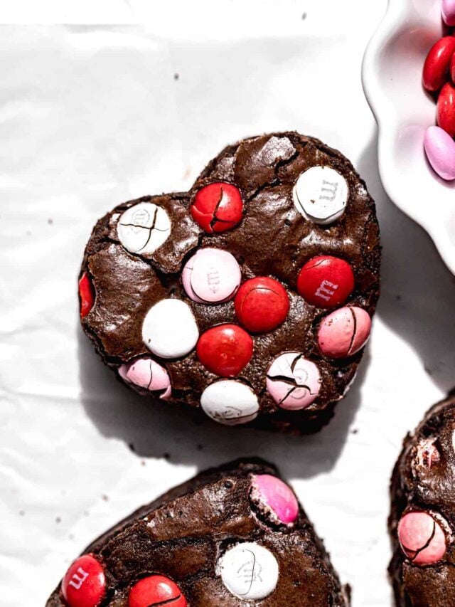 Valentine's M&M Brownies