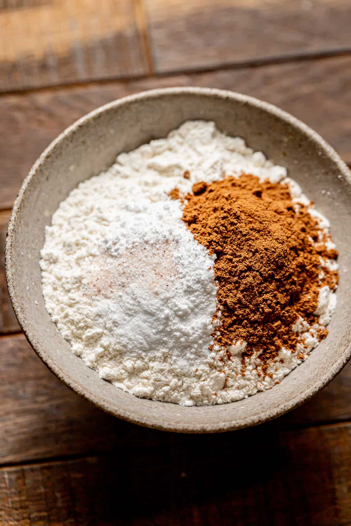 dry ingredients in a small bowl.