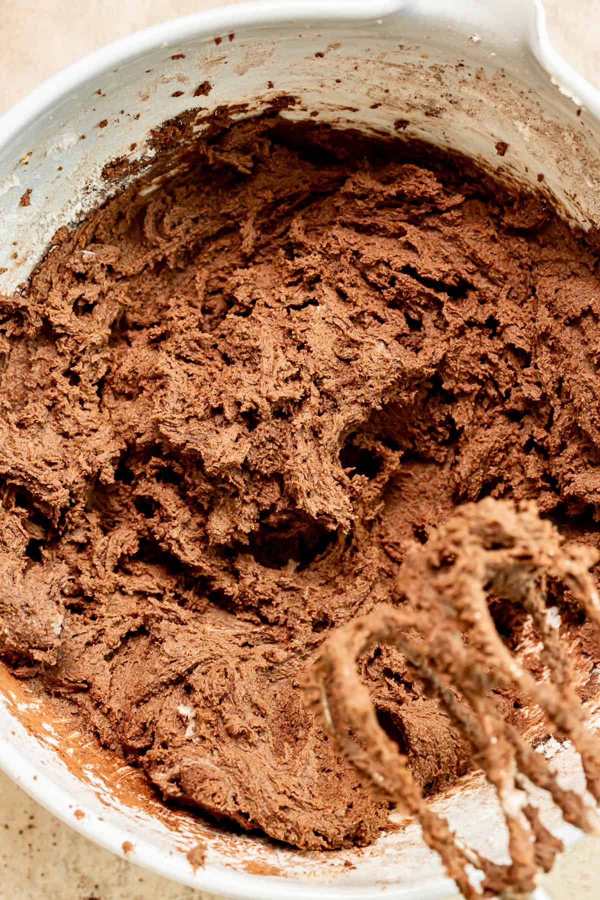 cookie dough in bowl.