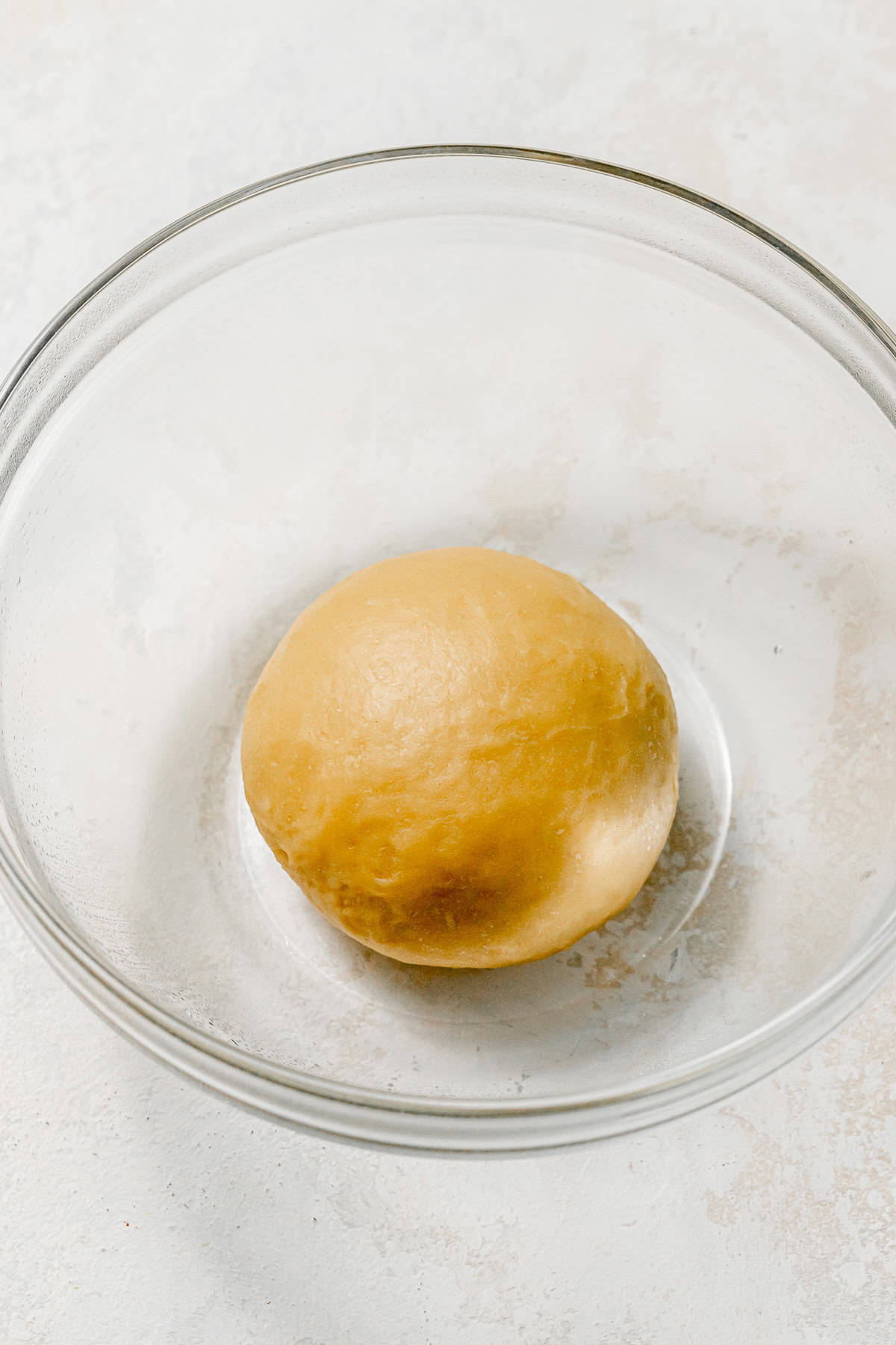 cinnamon roll dough in bowl.