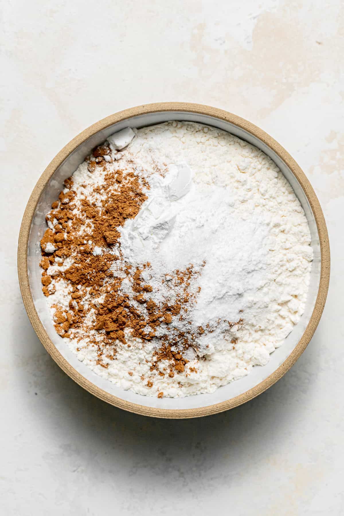 dry ingredients in bowl.