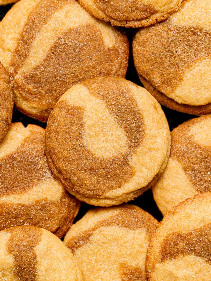 marbled ginger molasses snickerdoodles.