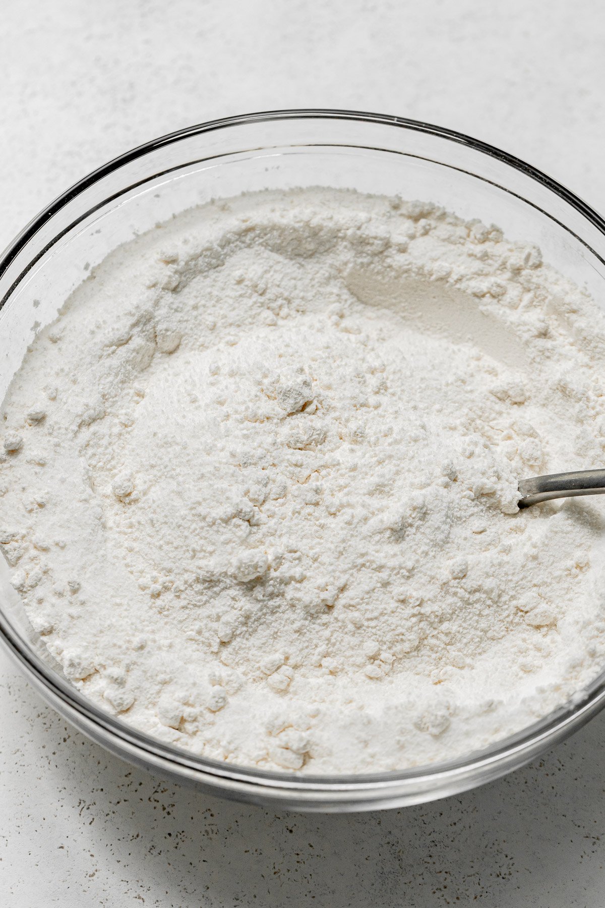 dry ingredients in bowl. 