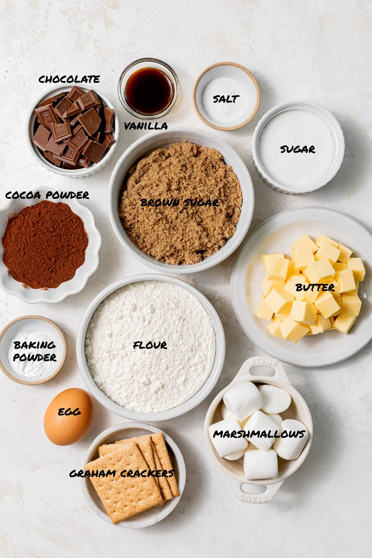 recipe ingredients.