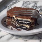 oreo tiramisu on plate.